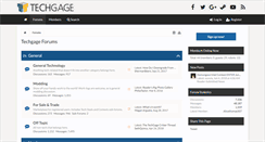 Desktop Screenshot of forums.techgage.com